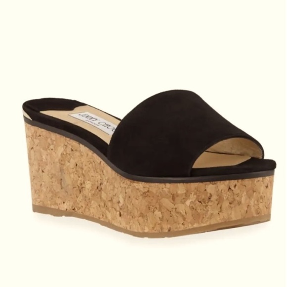 JIMMY CHOO “DEEDEE” WEDGES - Picture 1 of 14
